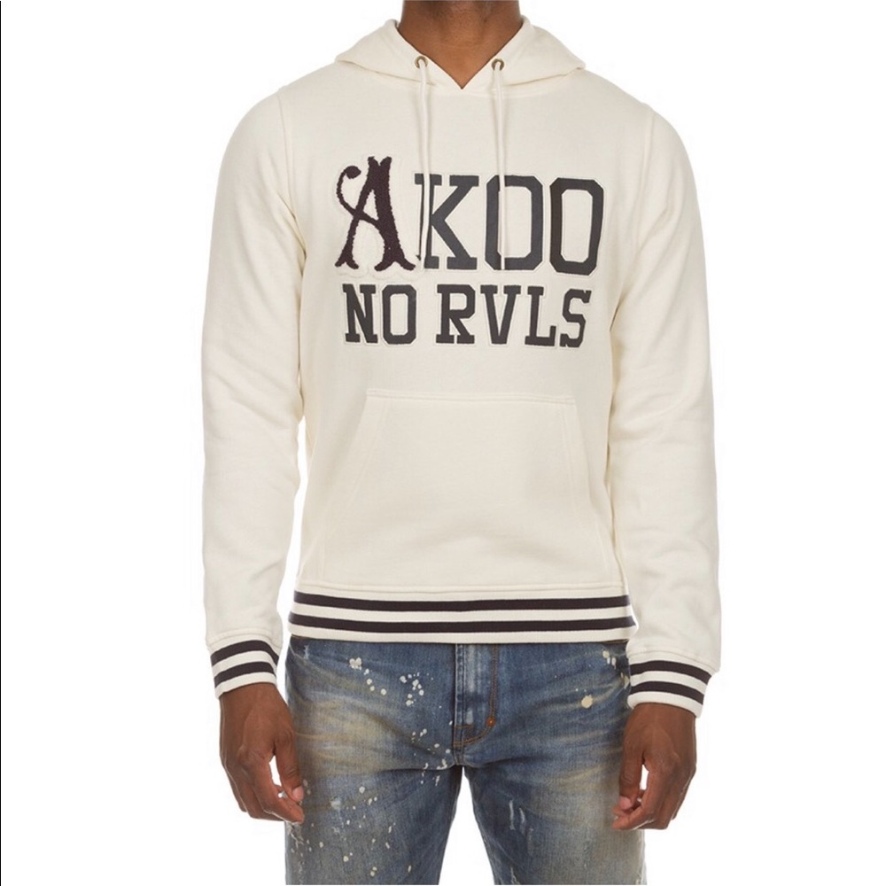 Cream Off White Akoo Hoodie Hooded Sweatshirt